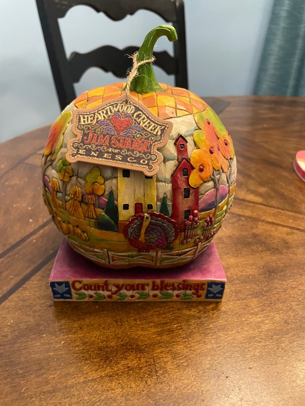 Jim Shore Thanksgiving pumpkin